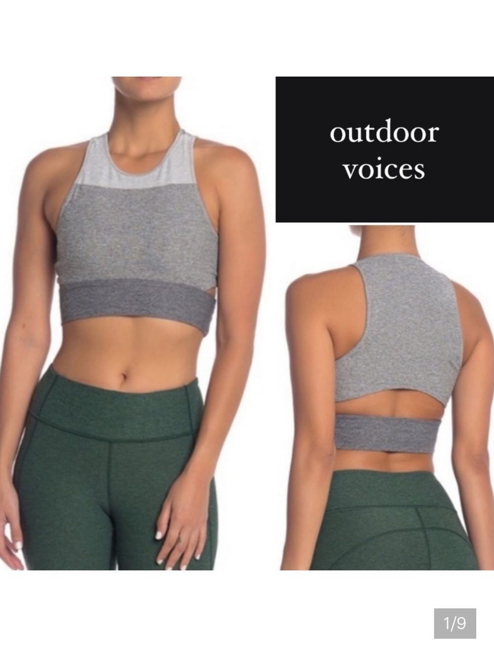 Outdoor Voices Slashback Bra S
